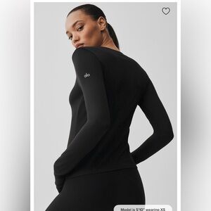 Alo Finesse long sleeve shirt size small